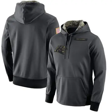 Men's Nike Olive Carolina Panthers Salute to Service Sideline Therma  Pullover Hoodie