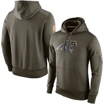 Women's Nike Olive Carolina Panthers 2022 Salute To Service Performance  Pullover Hoodie