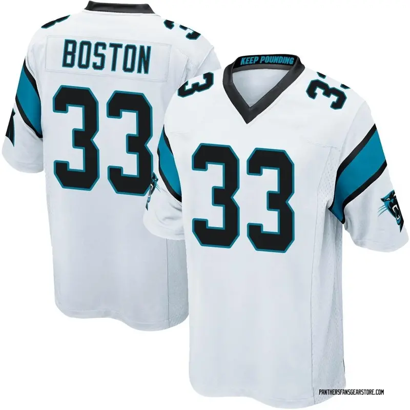 Men's Nike Deonte Brown Black Carolina Panthers Game Player Jersey