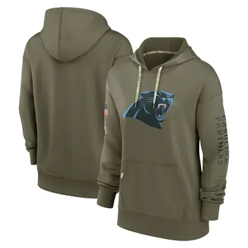 Youth Carolina Panthers Nike Olive 2021 Salute To Service Therma  Performance Pullover Hoodie