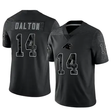 Men's Nike Andy Dalton Black Carolina Panthers Game Player Jersey