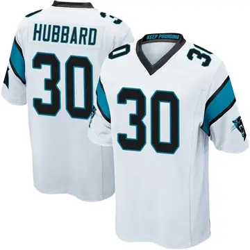 Chuba Hubbard Carolina Panthers Nike Game-Used #30 White Jersey vs. Atlanta  Falcons on October 31 2021