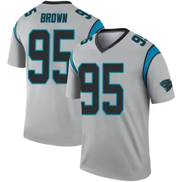 Carolina Panthers Nike Home Game Jersey - Black - Derrick Brown - Youth