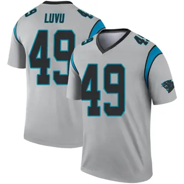 Men's Nike Frankie Luvu Black Carolina Panthers Game Jersey