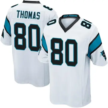 Carolina Panthers Ian Thomas Fanatics Authentic Game-Used #80